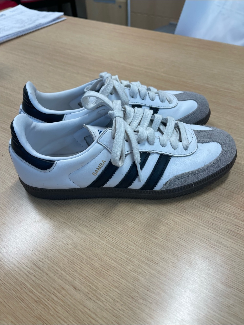 Adidas Sambas - black & white Male size 6 - Picture 4 of 6